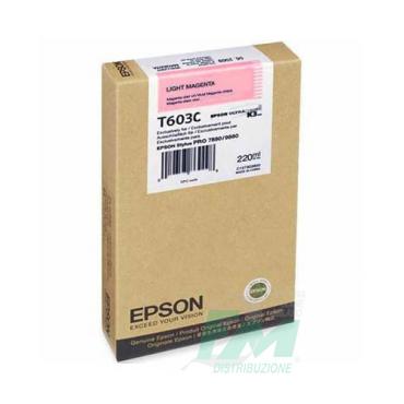 EPSON T603C LIGHT MAGENTA220ml  7800/9800/7880/9880        **