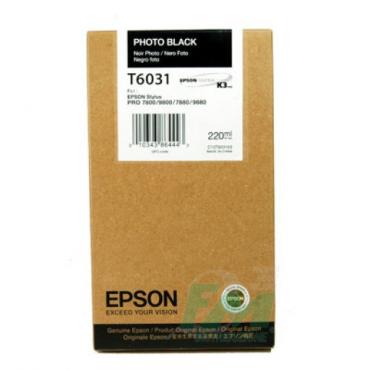 EPSON T6031 PHOTO BLACK 220ml  7800/9800/7880/9880         *