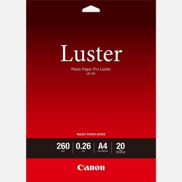 CANON LU-101 A4 20FG. LUSTER  PHOTO PAPER 6211B006