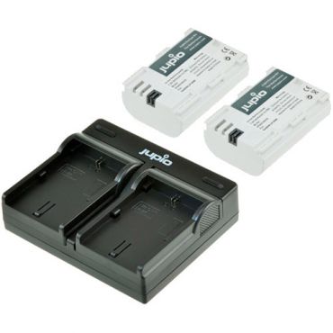 JUPIO KIT CANON LP-E6NH 2PZ  +CHARGER CCA1011 2130mAh