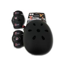 XSKATE SET PROTEZIONE L/XL  5001512 CASCO+GINOC+GOMIT  **