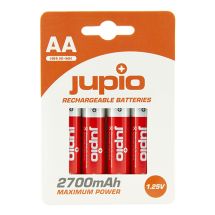 JUPIO 4x STILO RICARICABILI   2700mAh JRB-AA2700