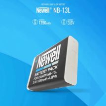 NEWELL CANON NB-13L per SX620,  G7XII, G1XIII 1250mAh NL0320
