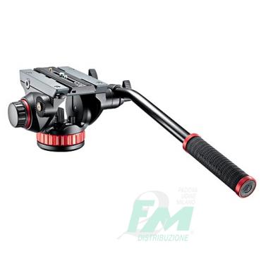 MANFROTTO TESTA VIDEO MVH502AH  BASE PIATTA 1 LEVA FISSA    