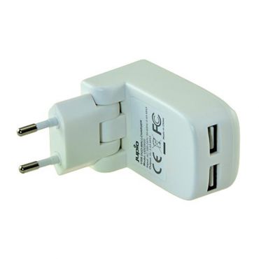 JUPIO TRASFORMATORE 2xUSB  DA MURO 17W UDC0020