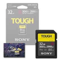 SONY SDHC32GB TOUGH UHS-II  300/299 MB/s U3 G V90 SF32TG