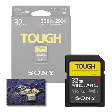 SONY SDHC32GB TOUGH UHS-II G  300/299MB/s U3 V90 SF32TG***