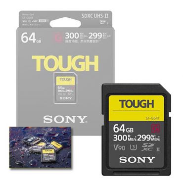 SONY SDXC64GB TOUGH UHS-II U3  300/299MB/s G V90 SF64TG