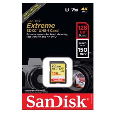 SANDISK SDXC128GB EXTREME V30   150MB/s  U3 3100822
