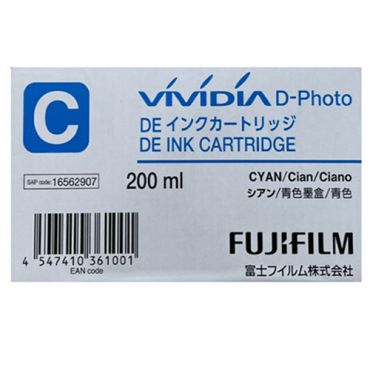 FUJI DE100 INKCART. CYAN  16562907-181023CY